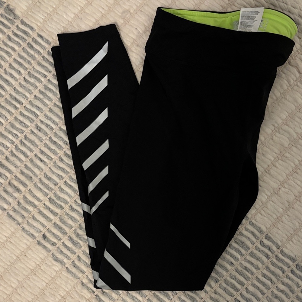 New Balance Black and Silver Women's Leggings